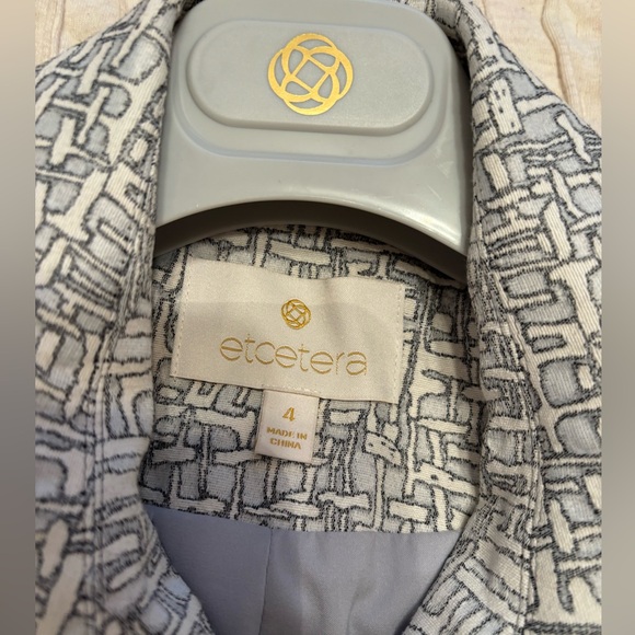 ETCETERA Trench Coat Gray Size 4 - Picture 11 of 11